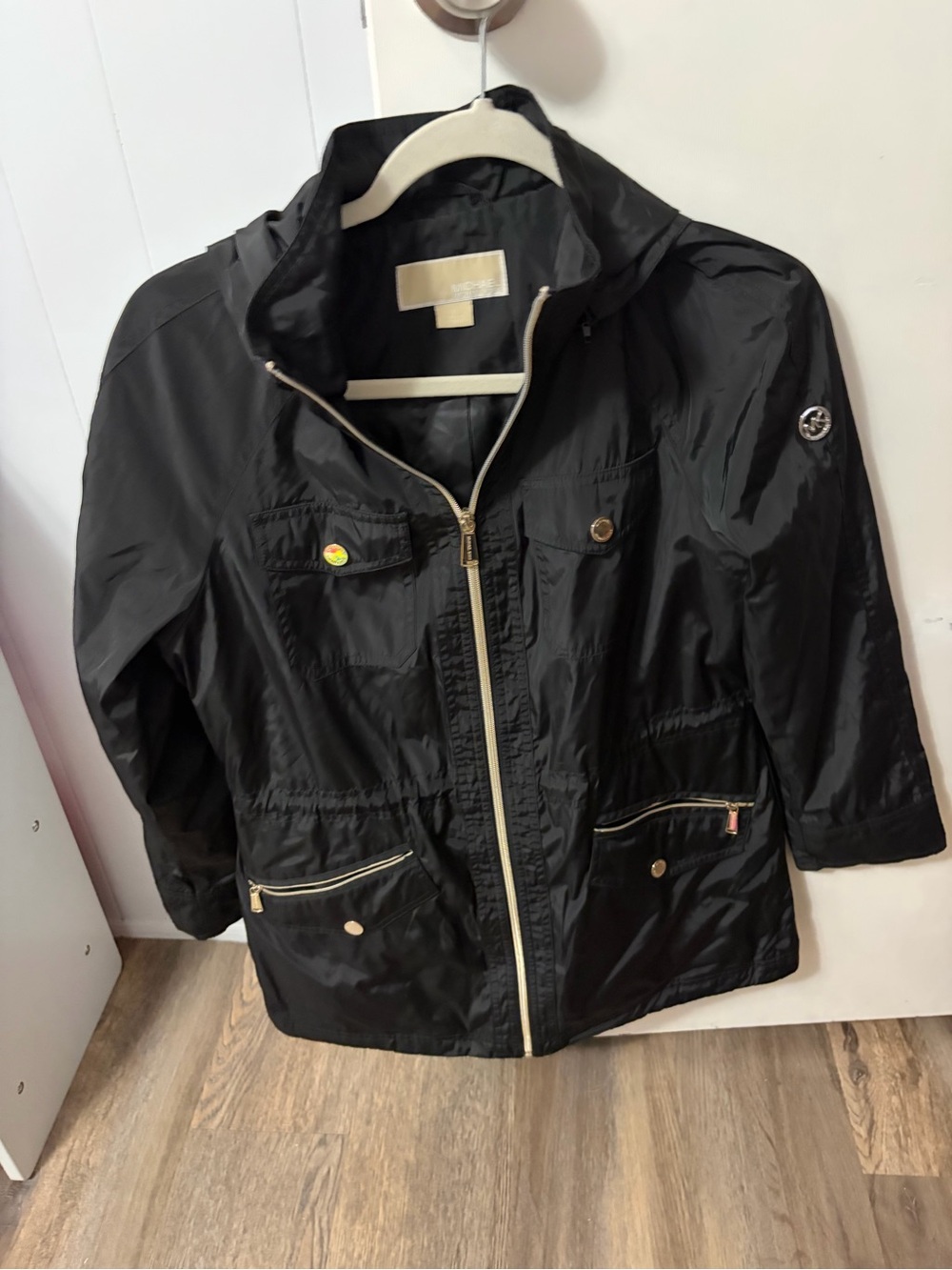 Michael kors Black Lightweight Hooded Anorak Jacket - Women's